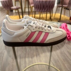 adidas Original Samba OG “White/Lucid Pink” (New without box)